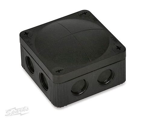 outdoor junction boxes black medium|black outdoor receptacle box.